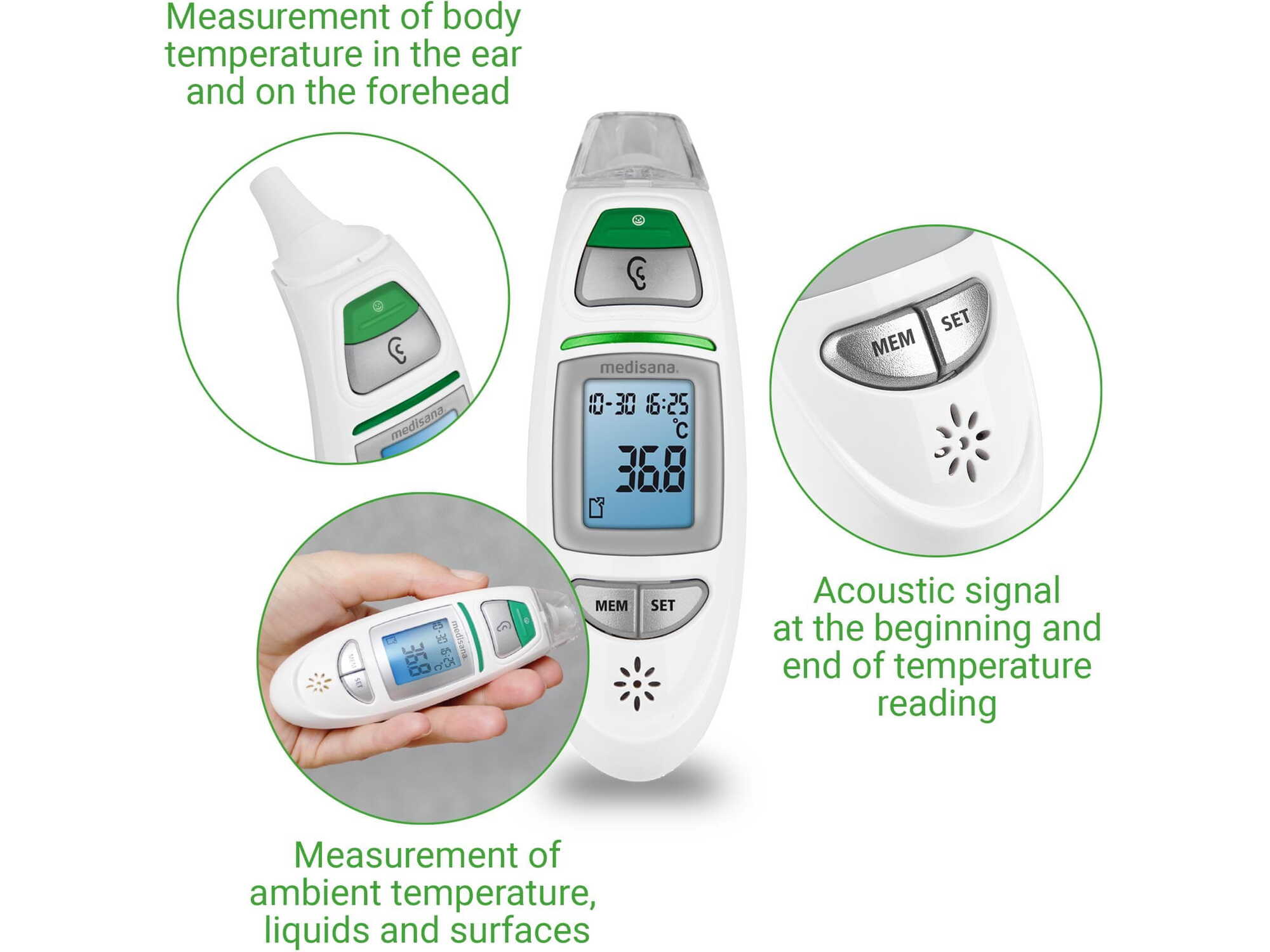 INFRARDEČI TERMOMETER MEDISANA TM 750 INFRARDEČI TERMOMETER MEDISANA TM 750